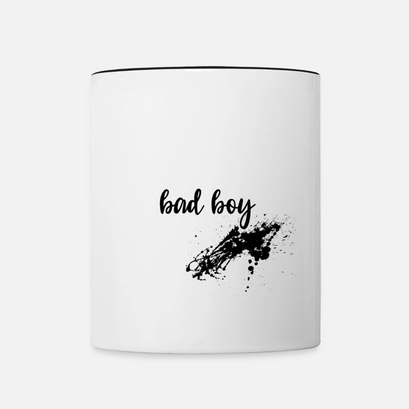 Bad boy - Contrasting Mug - white/black