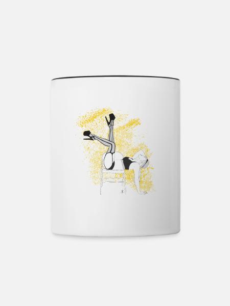Chairdance - Tasse zweifarbig - Weiß/Schwarz