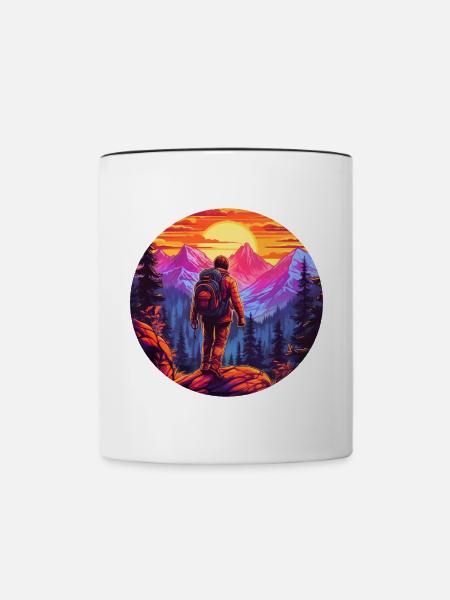 Episches Abenteuer Quest #adventure - Tasse zweifarbig - Weiß/Schwarz