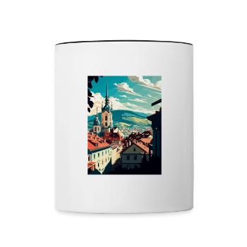 Graz Austria Vintage Travel Poster WPA Souvenir - Contrasting Mug - white/black - Front