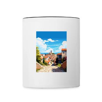 Estrémadure Espagne Vintage Travel Poster Souvenir - Mug contrasté - blanc/noir - Devant