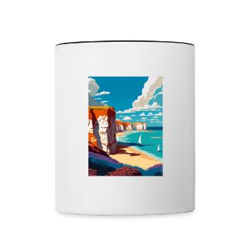 Westgate On Sea Angleterre Affiche de voyage vintage WPA - Mug contrasté - blanc/noir - Devant