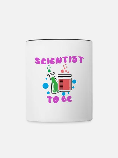 Job Beruf Wissenschafter Statement Vorgesetzter - Tasse zweifarbig - Weiß/Schwarz