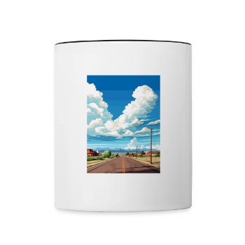 Ouragan Utah Vintage Voyage Affiche WPA Souvenir - Mug contrasté - blanc/noir - Devant