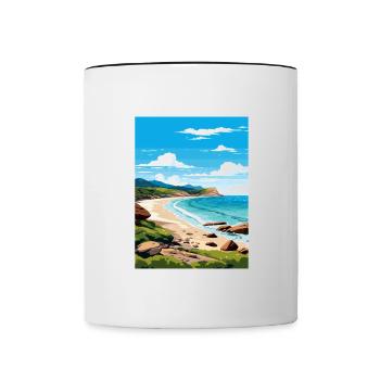 Wilsons Promontory National Park Reiseplakat - Tasse zweifarbig - Weiß/Schwarz - Vorne