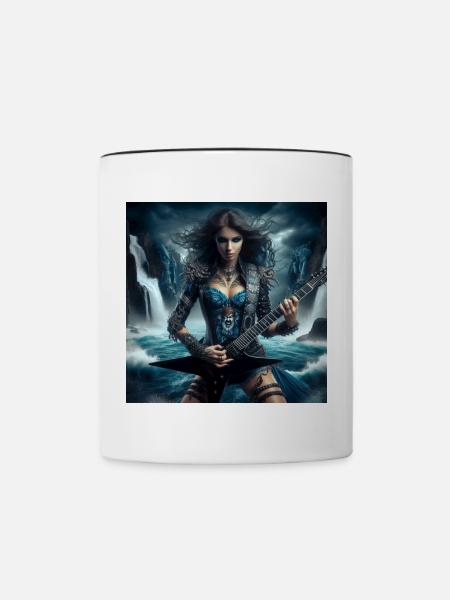 Ocean Metaller, - Tasse zweifarbig - Weiß/Schwarz