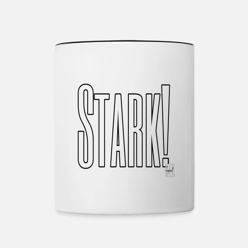 STARK! - Tasse zweifarbig - Weiß/Schwarz