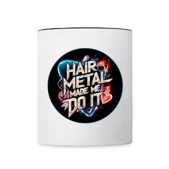 Hair Metal - Contrasting Mug - white/black - Front
