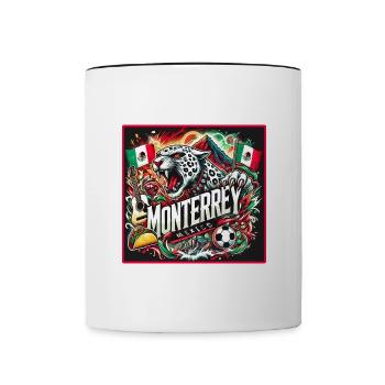 Monterrey Mexico Cities Design - Contrasting Mug - white/black - Front