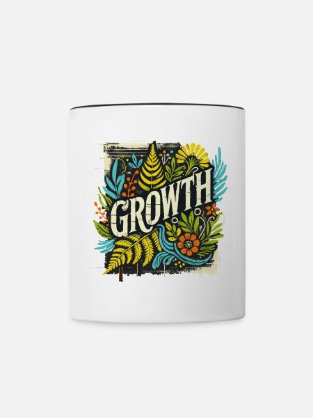 Growth - Tasse zweifarbig - Weiß/Schwarz