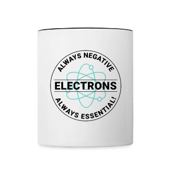 Elektriker Humor Elektrotechniker Ingenieur - Tasse zweifarbig - Weiß/Schwarz - Vorne