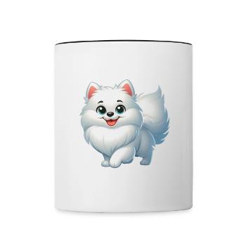 Spitz 5 - Tasse zweifarbig - Weiß/Schwarz - Vorne