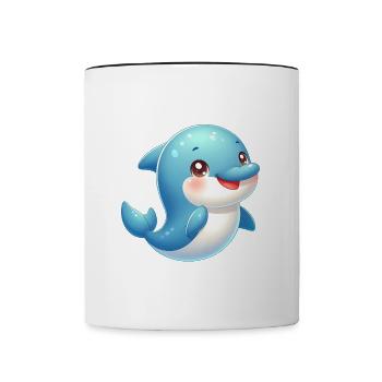 Zweiter Platz 2 - Tasse zweifarbig - Weiß/Schwarz - Vorne