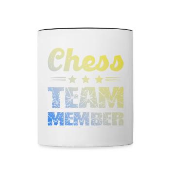 Chess Team - Contrasting Mug - white/black - Front