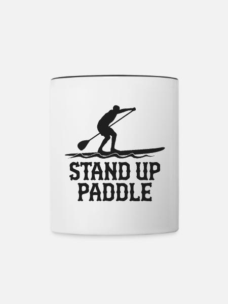 Stand Up Paddle SUP - Tasse zweifarbig - Weiß/Schwarz