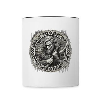 Viking - Mug contrasté - blanc/noir - Devant