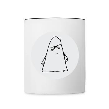 Wrongmen meh - Tasse zweifarbig - Weiß/Schwarz - Vorne