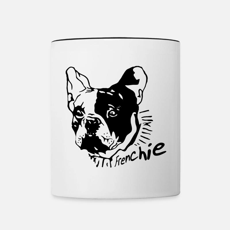 Frenchie - Contrasting Mug - white/black
