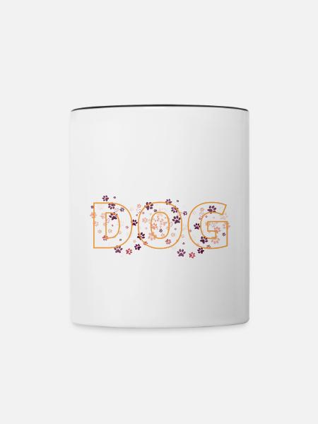 Bester Hundevater - Tasse zweifarbig - Weiß/Schwarz
