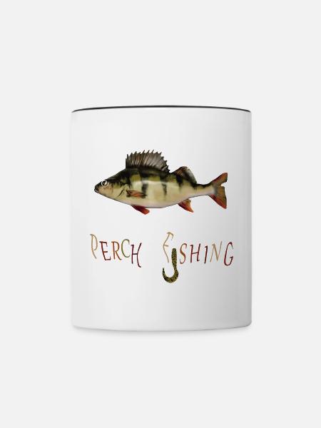 Barsch Angler - Tasse zweifarbig - Weiß/Schwarz