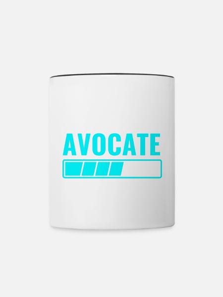 zukünftiger Anwalt - Tasse zweifarbig - Weiß/Schwarz