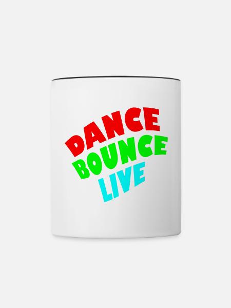 Dance Bounce Live 3-farbig - Tasse zweifarbig - Weiß/Schwarz