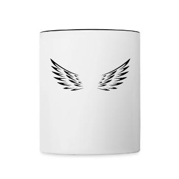 wing - Contrasting Mug - white/black - Front