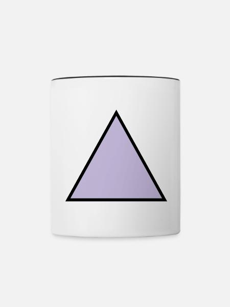 hipster triangle dreieck form - Tasse zweifarbig - Weiß/Schwarz
