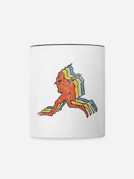 Taucher Tauchen - Tasse zweifarbig - Weiß/Schwarz