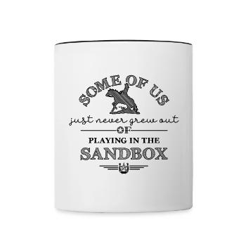 Western Rider Sayings Equestrian Sayings Horse Sayings - Mug contrasté - blanc/noir - Devant
