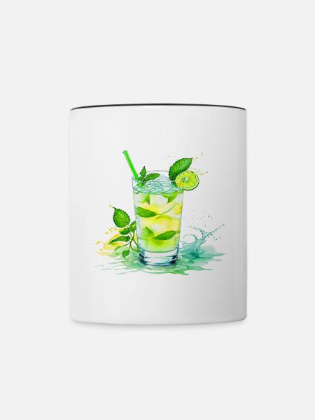 Mojito - Tasse zweifarbig - Weiß/Schwarz