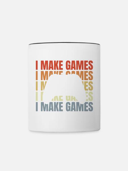 Spieleentwickler Spruch - Tasse zweifarbig - Weiß/Schwarz