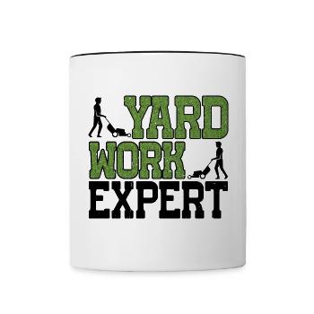 Yard Work Expert 22 - Contrasting Mug - white/black - Front