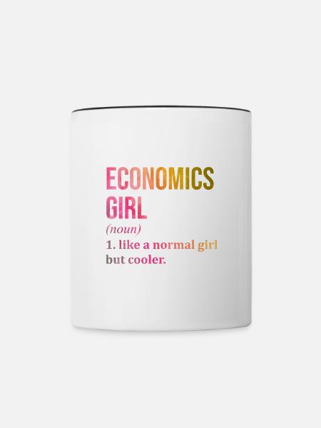 Wirtschaft Wirtschaft Wirtschaft - Tasse zweifarbig - Weiß/Schwarz