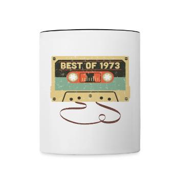 Best of 1973 50. Geburtstag Fantastisch 50 Jahre alt - Tasse zweifarbig - Weiß/Schwarz - Vorne