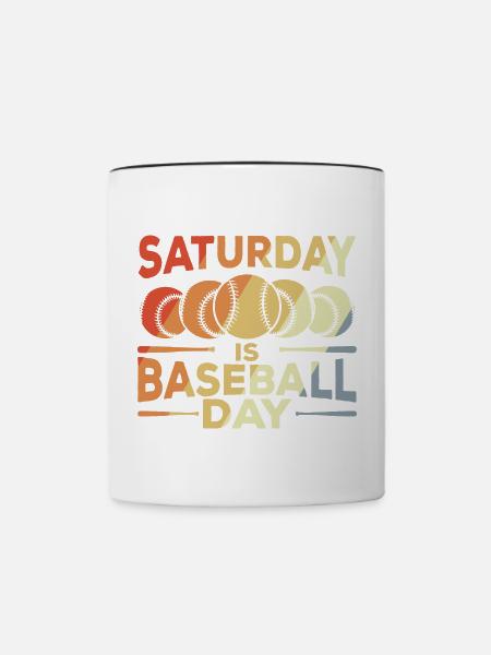 Lustiger Baseballer Spruch - Tasse zweifarbig - Weiß/Schwarz