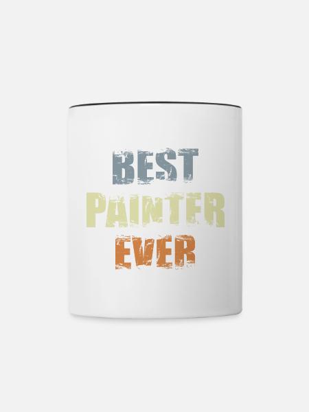 Bester Maler Lackierer - Tasse zweifarbig - Weiß/Schwarz