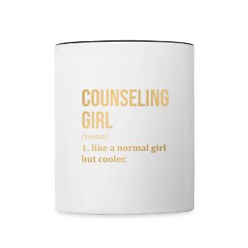 conseiller - Mug contrasté - blanc/noir - Devant