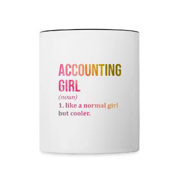 Accountant - Contrasting Mug - white/black - Front