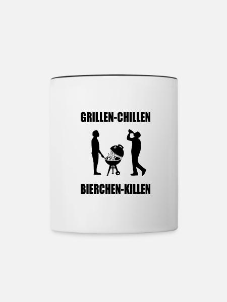 BBQ - Tasse zweifarbig - Weiß/Schwarz