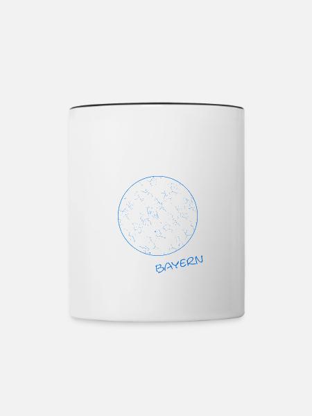 Bayern Kreis - Tasse zweifarbig - Weiß/Schwarz