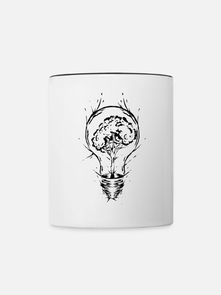 Klimaschutz Umweltschutz - Tasse zweifarbig - Weiß/Schwarz