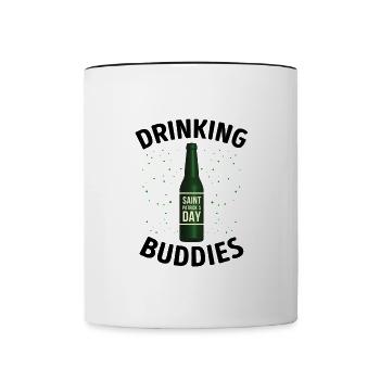 Trinkkumpanen St. Patricks Day - Tasse zweifarbig - Weiß/Schwarz - Vorne