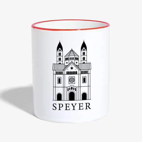 Speyer - Dom - Classic Font - Tasse zweifarbig