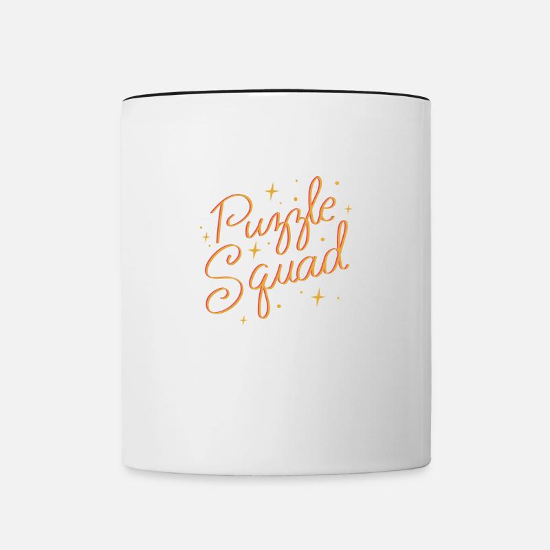 Puzzle Squad Puzzle Hobby Puzzle - Mug contrasté - blanc/noir