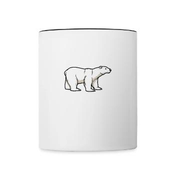 Eisbären ironisches Sprichwort Adventure - Tasse zweifarbig - Weiß/Schwarz - Vorne