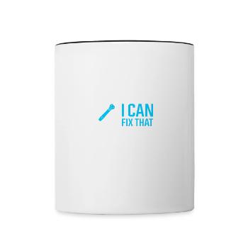 Electro Engineer Réparez ce drôle d'électricien - Mug contrasté - blanc/noir - Devant