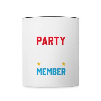 Ostsee Party Crew - Tasse zweifarbig - Weiß/Schwarz - Vorne
