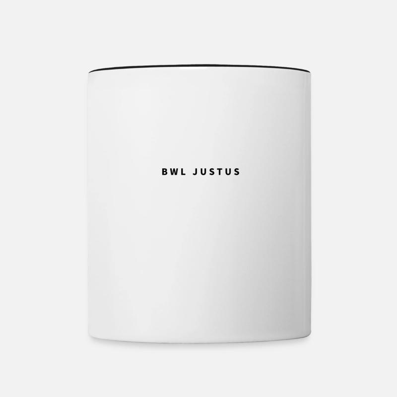 BWL JUSTUS - Tasse zweifarbig - Weiß/Schwarz