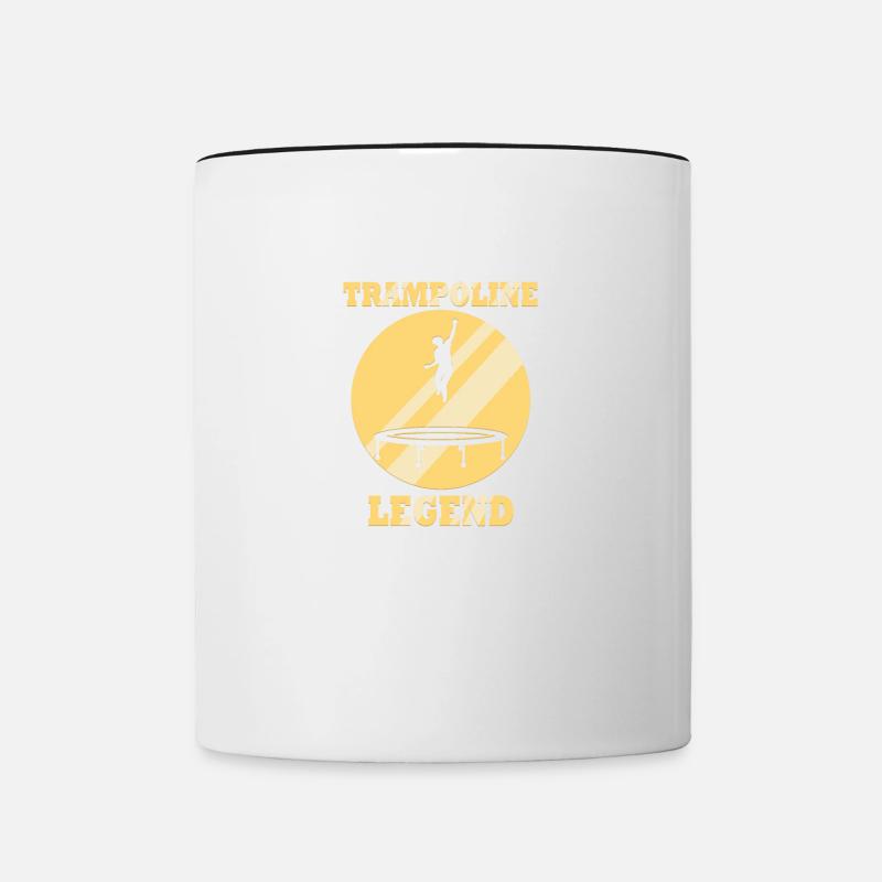 Trampoliniste professionnel - Mug contrasté - blanc/noir